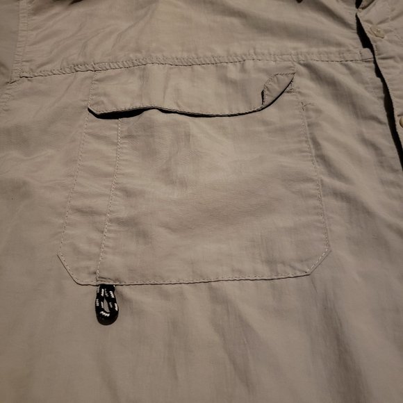 Naviskin Button Up Fishing Shirt Long Sleeve Outdoor Gray | Men's XXL Pre-owned - Picture 3 of 9